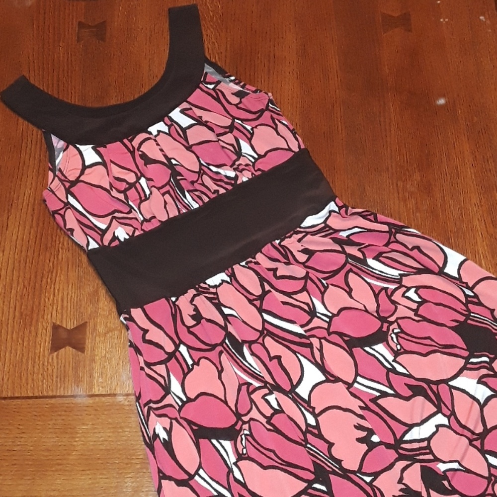 🐙EUC Bisou Bisou Michele Bohbot Crew Neck Dress-8